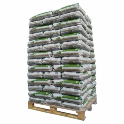 Pellets Pyreneeën Pallet van 65 zakken van 15 kg 100% naaldhout DIN Plus